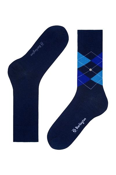 Burlington Herren Socken Daily 2er-Pack – Rautenmuster, Uni, Einheitsgröße, 40–46