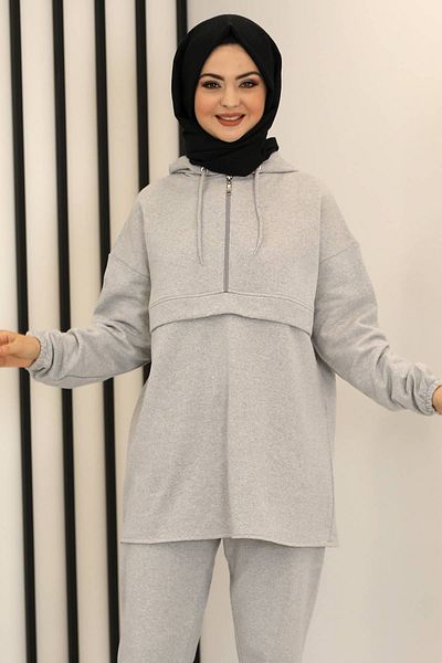 Fashion Showcase First Tracksuit Set Gray Design Fsc2160