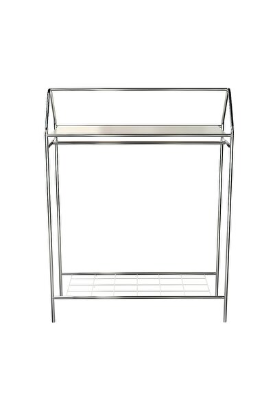 Metallica Concept Home Hanger Krom Konfeksiyon Askısı Butik Konsep Askı Sabit Raflı Askılık