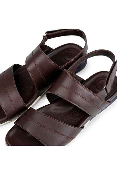 Ducavelli Мъжки чехли от естествена кожа Viasna, чехли от естествена кожа, чехли с ортопедична подметка, гумена подметка