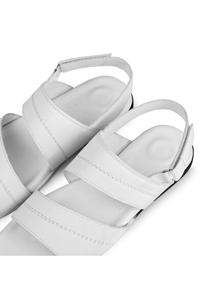 Ducavelli Viasna Genuine Leather Men's Slippers, Genuine Leather Slippers, Orthopedic Sole Slippers, Rubber Sole