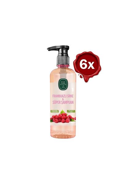Eyüp Sabri Tuncer Raspberry Vinegar and Super Shampoo - 500 Ml x 6