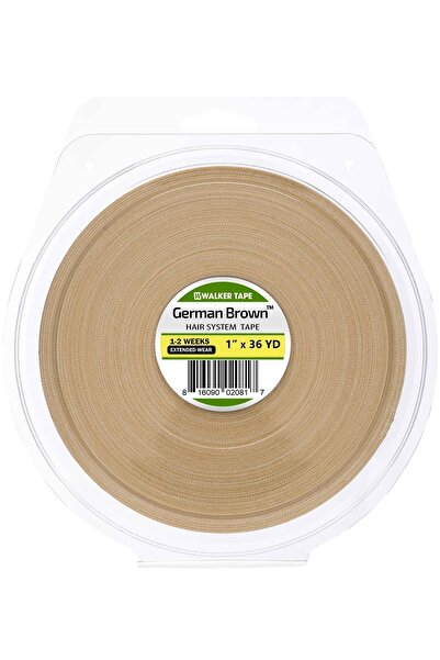 Walker Tape German Brown™ Poly Alt Yapılar Için Protez Saç Bandı 1" X 36 Yds ...