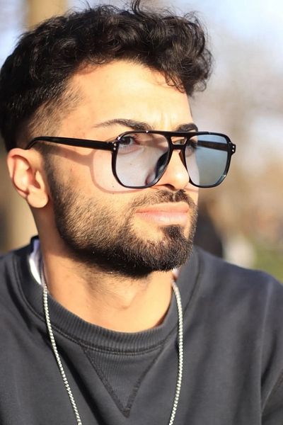 LOOKUP New Unisex Hollow Out Hollow Glass Gold Metal Frame Men's-Women's Sunglasses