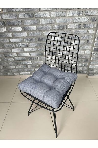 puffiber Special Button Stitched Chair Cushion, Single with laces