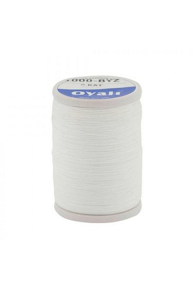 ATMACA TUHAFİYE Embroidered 6 Layers Artificial Silk Cross Stitch Etamine Hand Embroidery Rope Color No: 1000 White