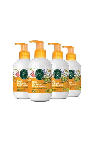 Eyüp Sabri Tuncer 280 Ml x 4 Natural Olive Oil Baby Lotion
