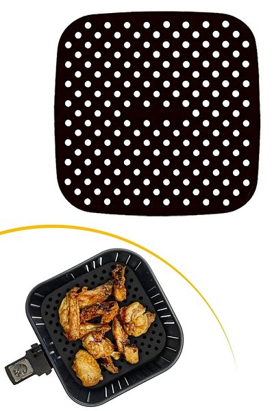 Buffer ® Colorful Heat Resistant Washable Silicone Oven and Airfryer Square Model Baking Mat 21.5