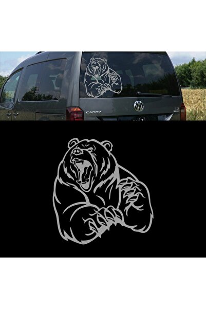 Melek Pazarı 40 X 40 Cm Angry Bear Auto Sticker