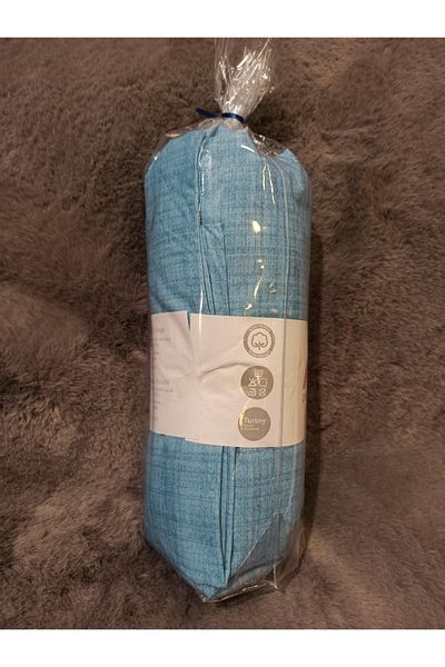 ŞENER HOME Cearșaf de pat din bumbac 2 buc Fete de pernă pentru interior 160x200 Cyan