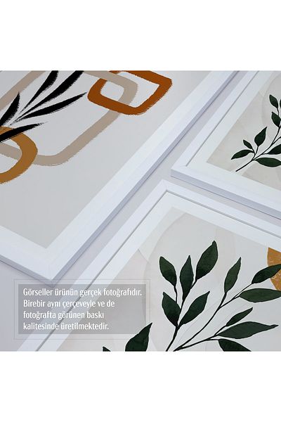 HOMEPACK Σετ 6 πίνακες με λευκό πλαστικοποιημένο πλαίσιο Six-010