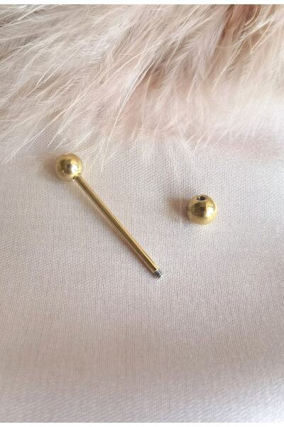 Bylin %100 316 L Cerrahi Çelik Dil Piercingi - 1 Adet