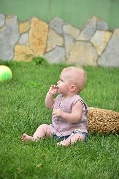 Ninna Kids Multi Muslin Baby & Kids Vest - Lilac