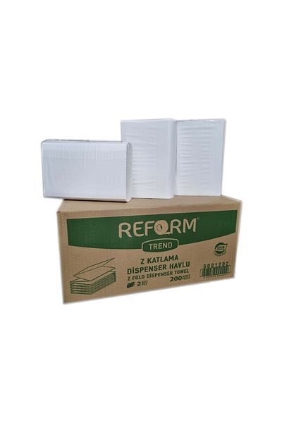 Reform Z Fold Dispenser Towel Paper 12 Pieces 200 Pieces