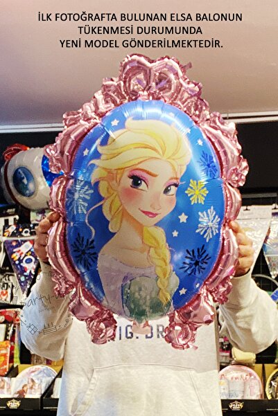 Disney Frozen Frozen Elsa Balon Parlak Balon Gümüş Rakam Balonlu Karlar Kraliçesi Konsepti