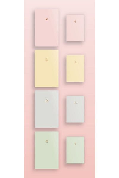 AKILLICA 8 Notebook Set Soft Pastel Notebook