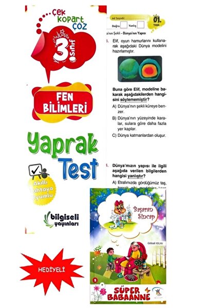 Bilgiseli Yayınları 3.sınıf Bilgiseli Fen Bilimleri Yaprak Test