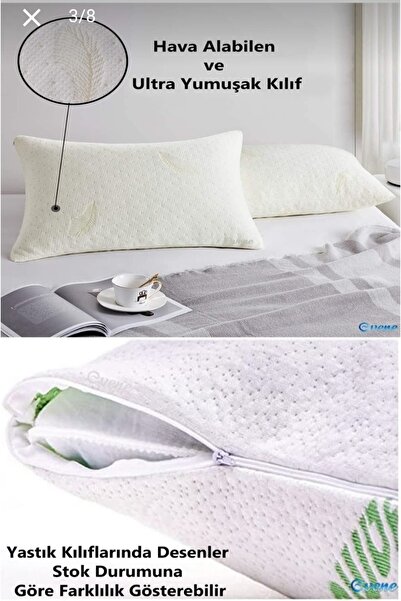 AYHOME Orthopedic Medical Pillow with Visco Particles Visco Therapy Pillow High Hard Visco Pillow 50 X 70 Cm