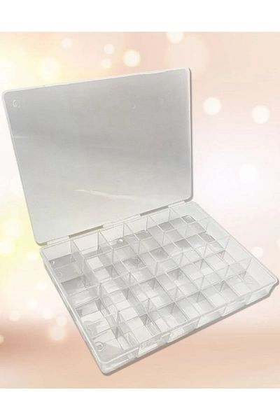 Hobimos صندوق منظم لقلادة وحلقة مجوهرات مكون من 24 قسمًا (25,50x19x3 سم)