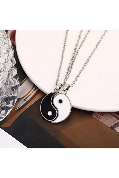 N!da Jewelry 925 Ayar Gümüş Çift Ying Yang Kolye