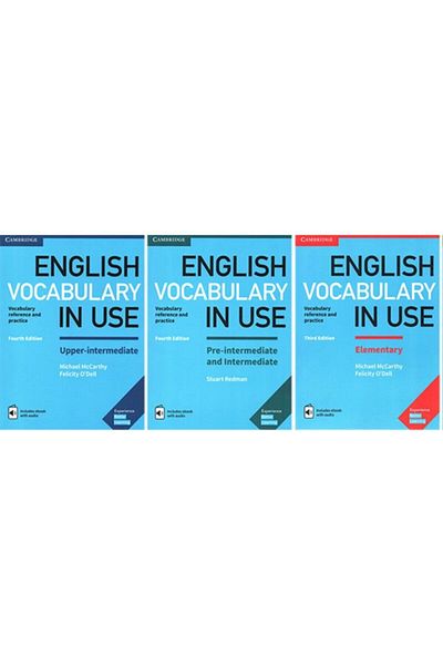 OXFORD UNIVERSITY PRESS Vocabular engleză în utilizare Elementar + Pre + Upper-int. Set de 3
