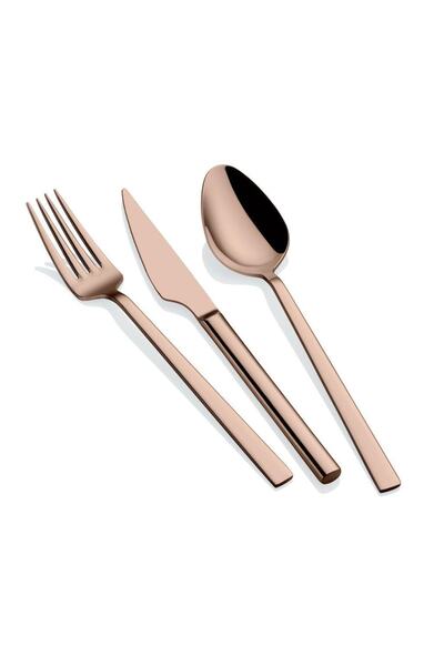 Arsel Lively Alize Titanyum Rose Gold 84 Parça 12 Kişilik Çatal Kaşık Bıçak Seti