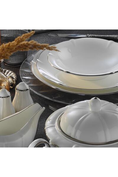 EVALIZA Platınıum 12 Kişilik 60 Parça Yemek Takımı