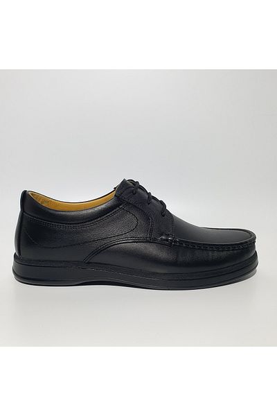 Öztürk Pantofi de zi cu zi confortabili din piele naturală cu șireturi Ay-591
