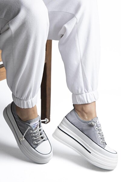 Guja High Sole Women's Sports Shoes 23y345-10 Gray