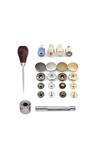Gigi Panda 100 Pieces 15mm Stainless Alpha Studs Making Set - Apparatuses, We and 100 Sets of Studs