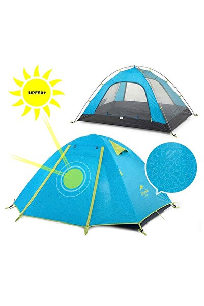 Naturehike P-serisi 3 Kişilik Kamp Çadırı (mavi)