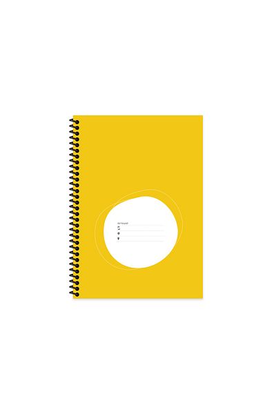 Hisli Şeyler دفتر ملاحظات مخطط مقاس 17x24 - مثل