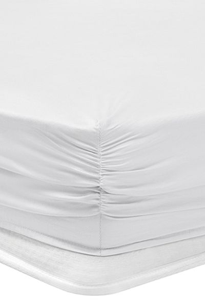 Yataş Maisy Bamboo Satin Oversized Elastic Bed Sheet - White