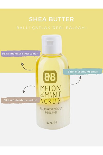 BNB Melon & Mint Scrub Kavun Ve Nane Likit Peeling 150 ml