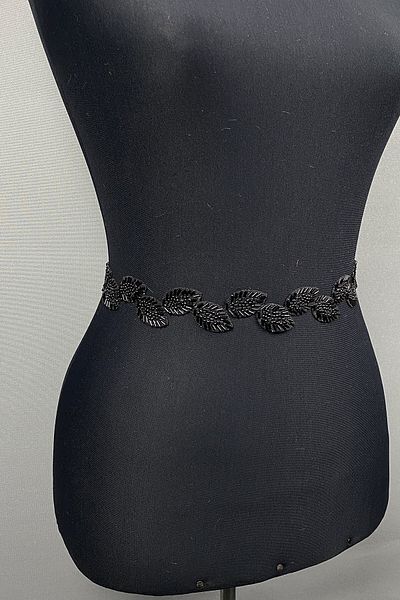 Hobigram Curea lucrată manual Curea de rochie cu piatră neagră și accesoriu pentru talie – centură, design elegant, accesoriu pentru femei