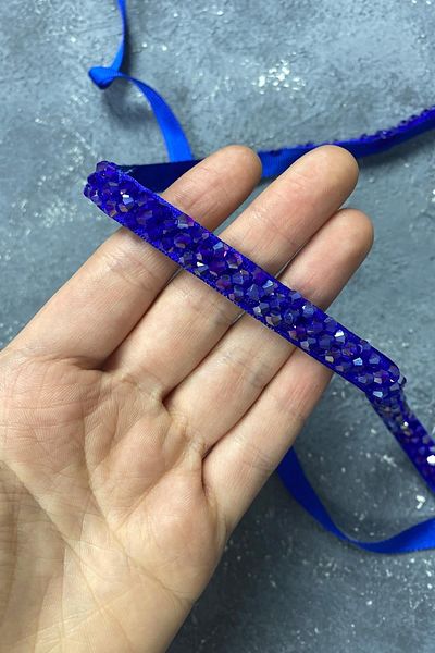 Hobigram Saks Blue Crystal Beaded βραδινό φόρεμα Αξεσουάρ ζώνης – ζώνη, κομψό σχέδιο, γυναικείο αξεσουάρ