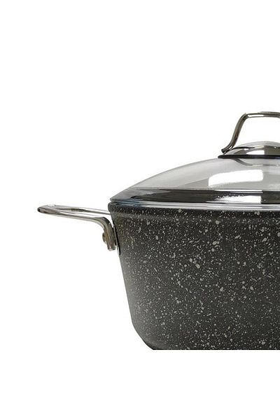 FALEZ Black Line Deep Pot - 24 Cm