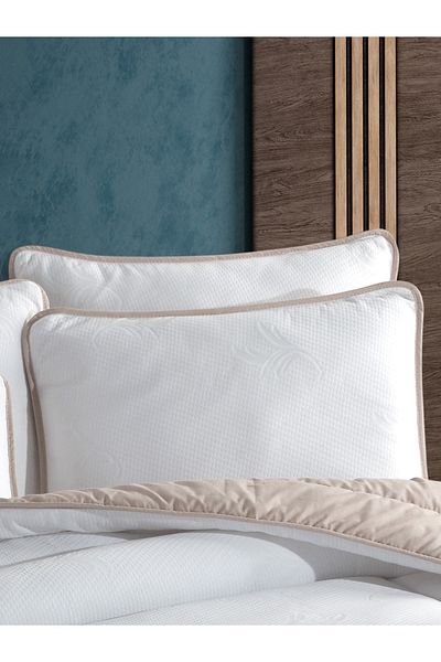 NANOSOFT Mild Pillow Protector Mattress Set of 4 - Cappuccino