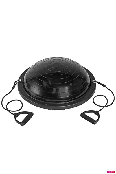 AVESSA Bosu Ball Bosu Topu (balance Ball) Tutacaklı Denge Topu Yarım Daire Pilates Topu 60x60x9 Cm + Pompa
