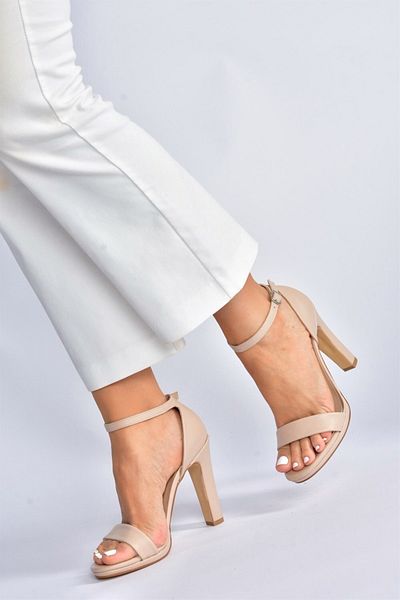 Fox Shoes Ten Pantofi de damă cu toc gros cu o singură curea