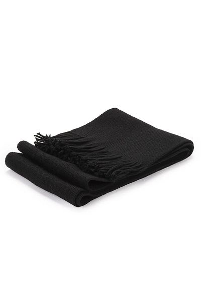 Eke Tekstil Eșarfă neagră tricotată unisex