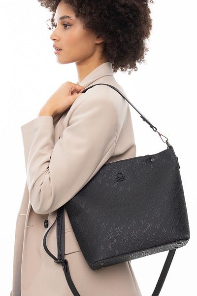 United Colors of Benetton Benetton Women's Shoulder Bag Black Bnt1052
