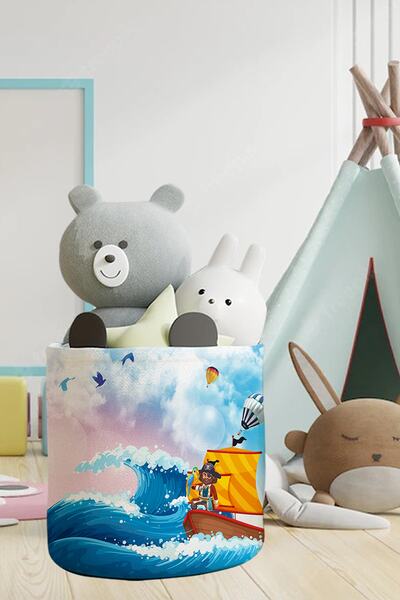 Talia Home Καλάθι παιχνιδιών Sailor για παιδικό και βρεφικό δωμάτιο Tlas-047