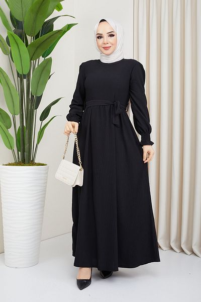 Pamuk Butik Γυναικείο φόρεμα Hijab με ζώνη