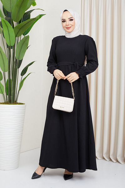 Pamuk Butik Γυναικείο φόρεμα Hijab με ζώνη