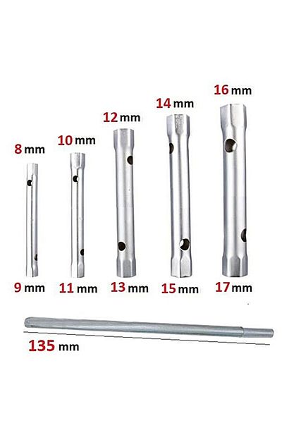 yapıtaşı Yt150 6-Piece Sleeve Wrench Set - Long Socket Wrench Set - with Bag