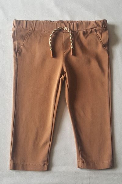 Cassiope Boy's Trousers Brown with Fly and Pocket Figures