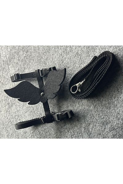 hebmeyy Cat Chest Collar, Cat Waist Collar, Angel Wing Cat Chest Collar