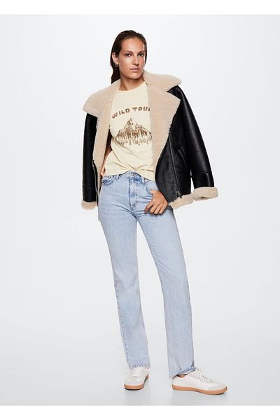MANGO Woman Tricou cu mesaj