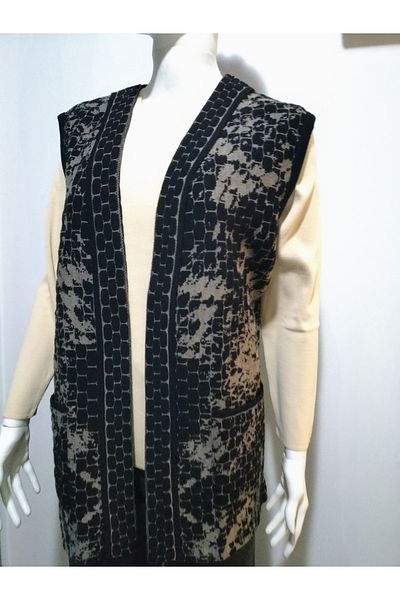 anne moda ankara Κομψό πλεκτό γιλέκο με λαιμόκοψη με λαιμόκοψη από χειμωνιάτικο ατσάλι